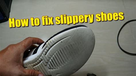 how to prevent slippery shoes.